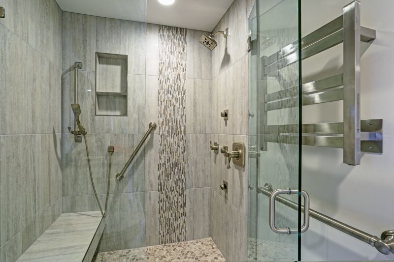 Corner Walk-in Shower with Clear Glass